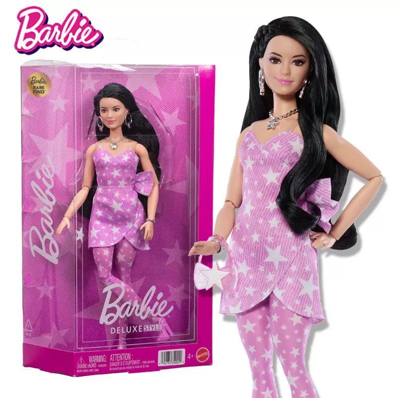 Kids Toys Xmas - Bambola originale Mattel Barbie Deluxe Style