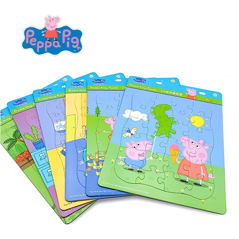 Kids Toys 3 Year Old - Peppa pig Figure MINI Puzzle Giocattoli